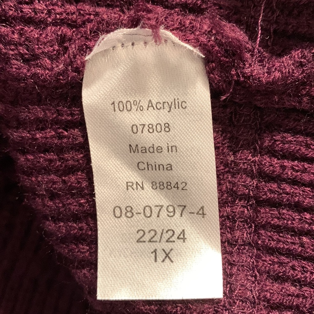 Roaman’s Women’s Plus Size Zip Front Hooded Cardigan - Picture 7 of 7